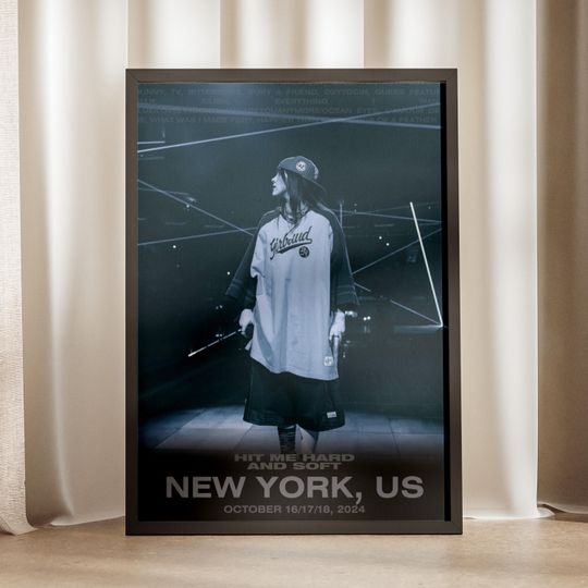 Discover Billie Eilish Hit Me Hard And Soft - Tour - Poster - Concert