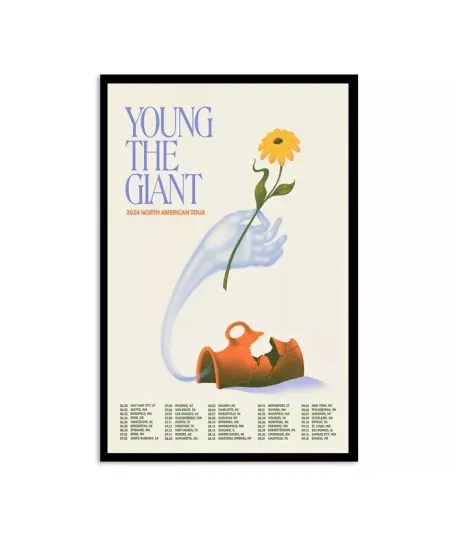 Discover Young The Giant 2024 North American Tour Poster
