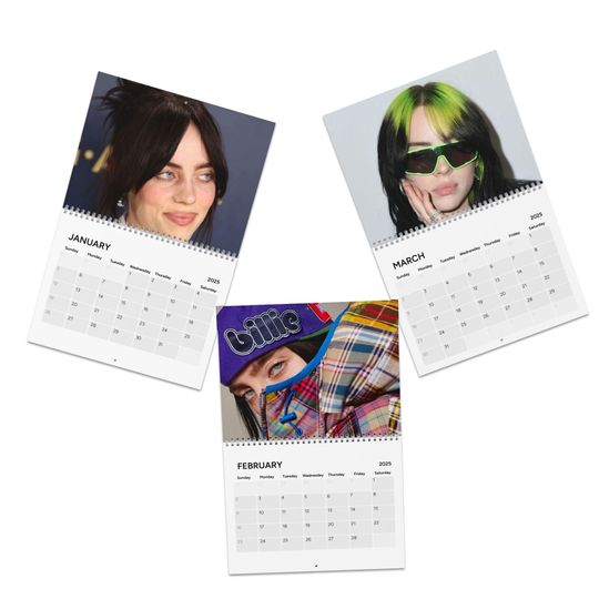 Discover 2025 Calender Billie Eilish Calendar Planner 2025,