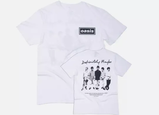 Discover Oasis T-Shirt Definitely Maybe Promo  Reunion Tour 2025