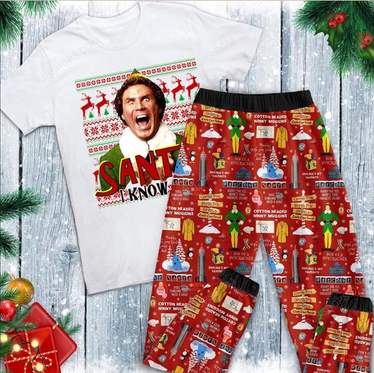 Discover Buddy Elf Holiday Pajamas Set
