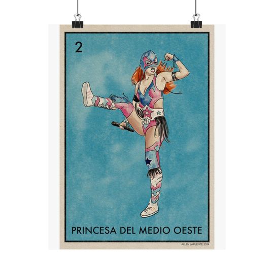 Discover Chapell Roan Lollapalooza Wrestler Outfit Loteria Poster