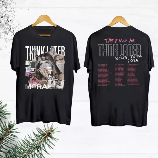 Discover Tate McRae The Think Later World Tour 2025 T-shirt
