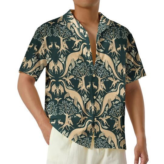 Discover Mothman Hawaii Shirt, Mothman Monster Cryptid Hawaiian Shirt, West Virginia