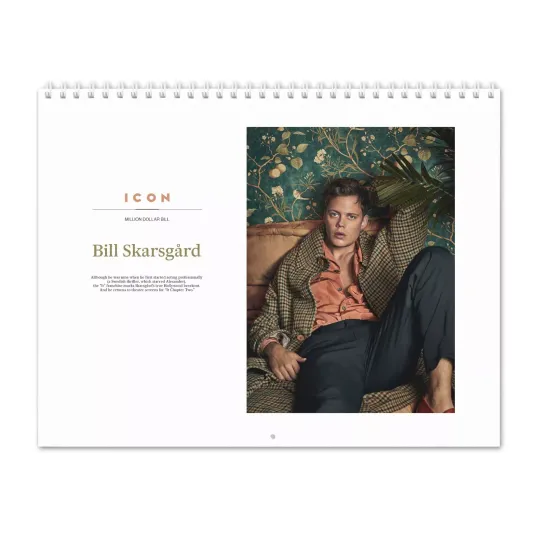 Discover Bill Skarsgard - Million Dollar Bill - 2025 Wall Calendar