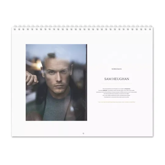 Discover Sam Heughan Nobleman 2025 Calendar