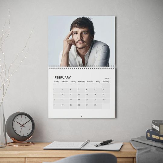 Discover Pedro Pascal Wall Calendar, 2025 Calendar, Home Room Decor