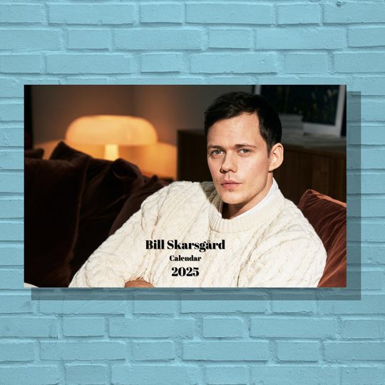 Discover Bill Skarsgard 2025 Calendar, 2025 Calendar, Monthly Calendar