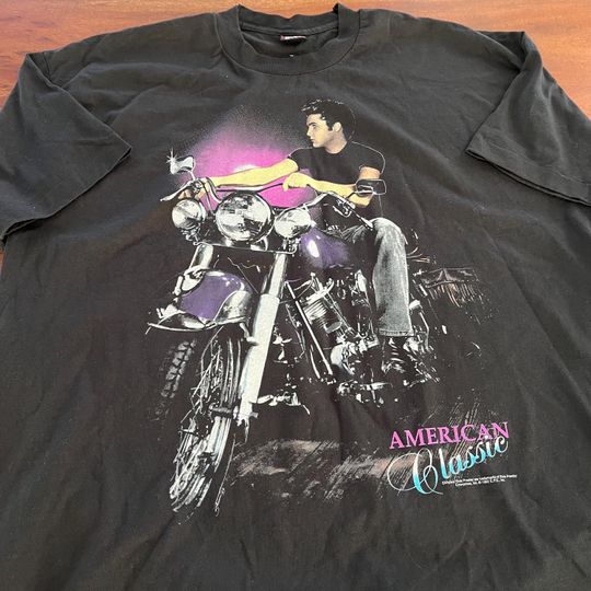 Discover Vintage 1992 Elvis Presley Motorcycle T-shirt