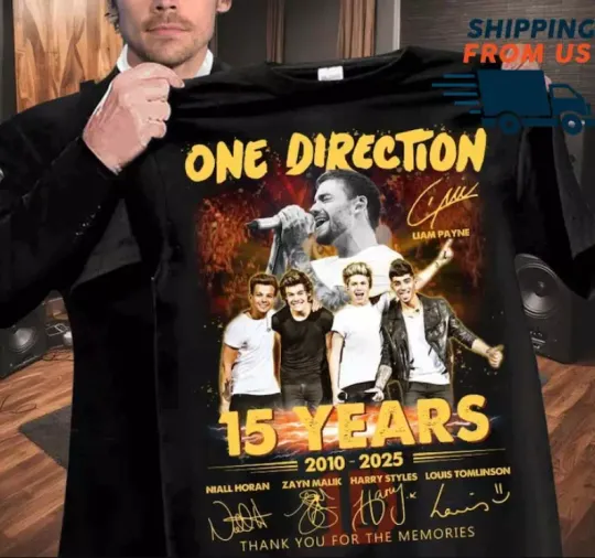 Discover One Direction 2010-2025 Shirt, Vintage 1D Band Graphic