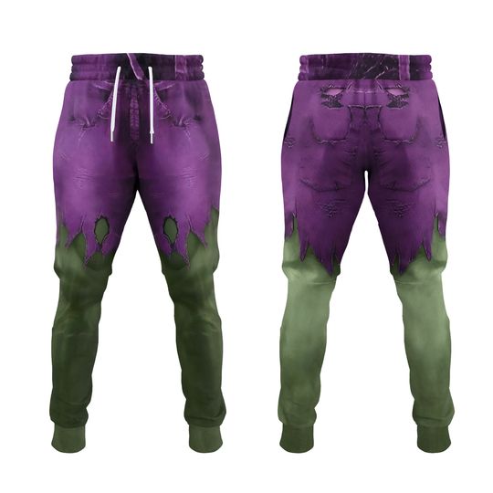 Discover The Incredible Hulk Costume Hoodie, Green Hulk Jogger Pants, Superhero Cosplay Costume, Joggers For Men, Christmas Gift