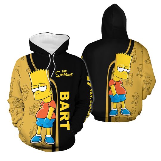 Discover The Simpson Bart 3D Hoodie All Over Print