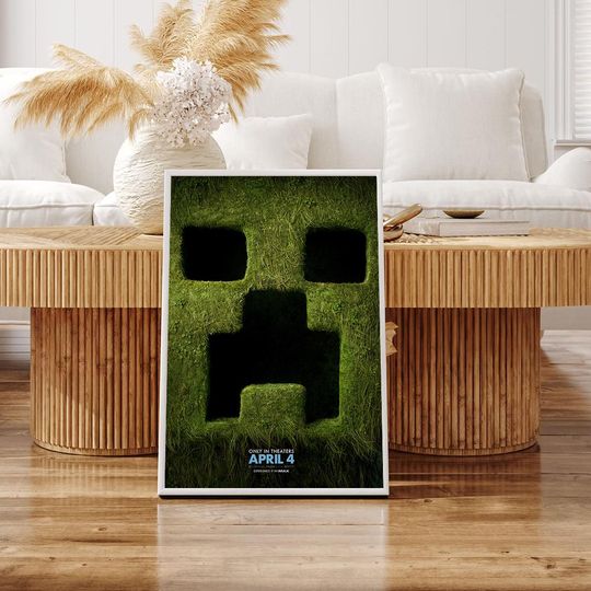 Discover Minecraft The Movie 2025 Movie Premium Poster,Wall Art for Living Room,Vintage Poster Art,Home Decor