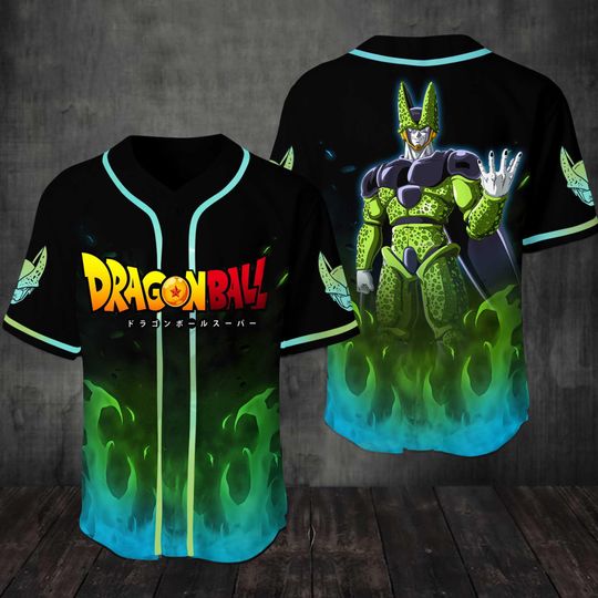 Discover Dragon Ball Cell Baseball Jersey - Dragon Ball Jersey Shirt