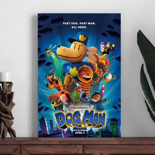 Discover Dog Man 2024 Movie Poster,Home Decor Poster,Room Decoration Printing,Photo Wall Art Poster