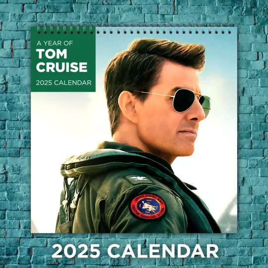 Discover Tom Cruise 2025 Music Calendar, 12-Month Celebrity Wall Calendar, Fan Gift