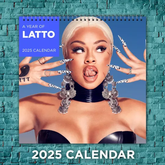 Discover Latto 2025 Music Calendar, 12-Month Celebrity Wall Calendar, Fan Gift