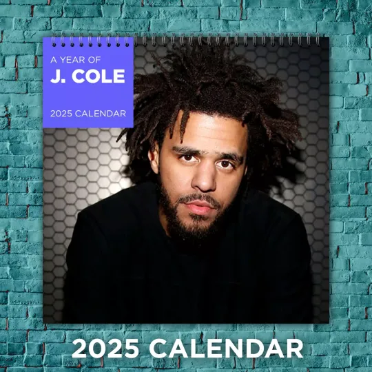 Discover J Cole 2025 Music Calendar, 12-Month Celebrity Wall Calendar, Fan Gift