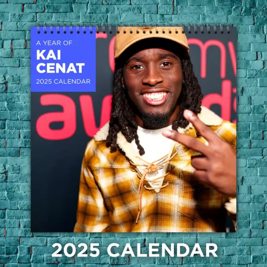 Discover Kai Cenat 2025 Music Calendar, 12-Month Celebrity Wall Calendar, Fan Gift