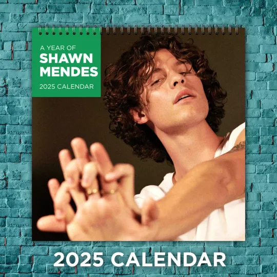 Discover Shaw Mendes 2025 Music Calendar, 12-Month Celebrity Wall Calendar, Fan Gift
