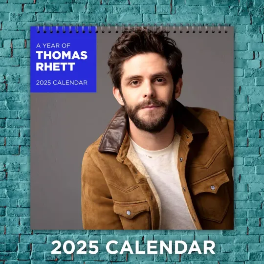 Discover Thomas Rhett 2025 Music Calendar, 12-Month Celebrity Wall Calendar, Fan Gift