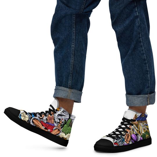 Discover Mens high top canvas shoes, one piece shoes, good quality shoesUp Sneakers
