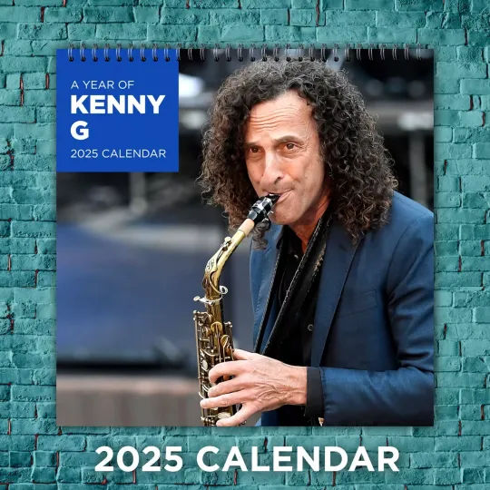 Discover 2025 Kenny G Wall Calendar, Pop Star, 12-Month, Fan Collectible