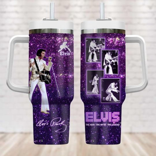 Discover Elvis Presley 40oz Insulated Tumbler, Ideal for King Fans