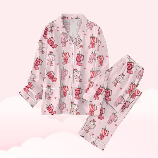 Discover Obsessive Cup Disorder Pajamas Set, Stanley Valentine Pajama Set Women