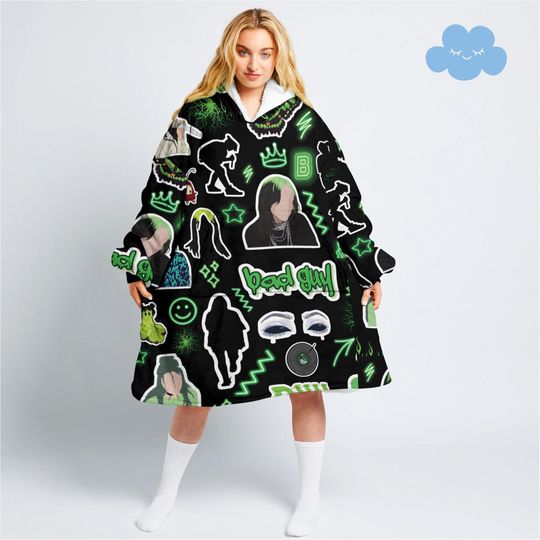Discover Billie Eilish Blanket Hoodie