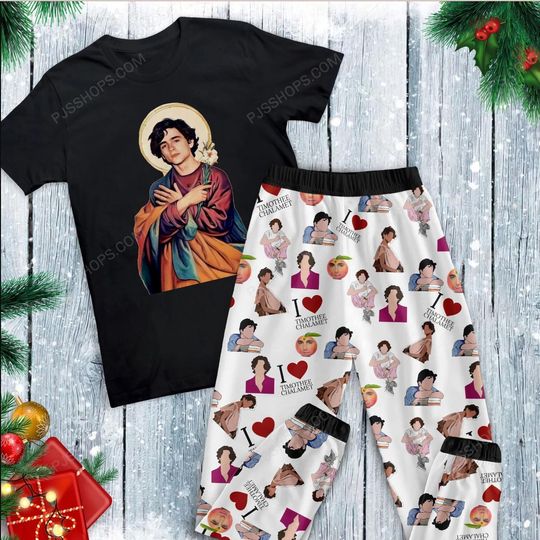 Discover Timothee Chalamet Christmas Pajamas Set