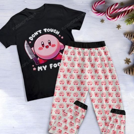 Discover Don't Touch My Food Pajamas Set, Kirby Family Pajamas