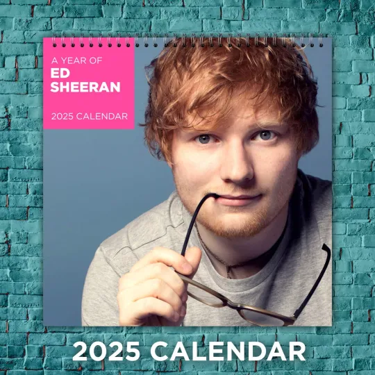 Discover Ed Shee Calendar 2025, Ed Shee Celebrity 2025 Wall Calendar