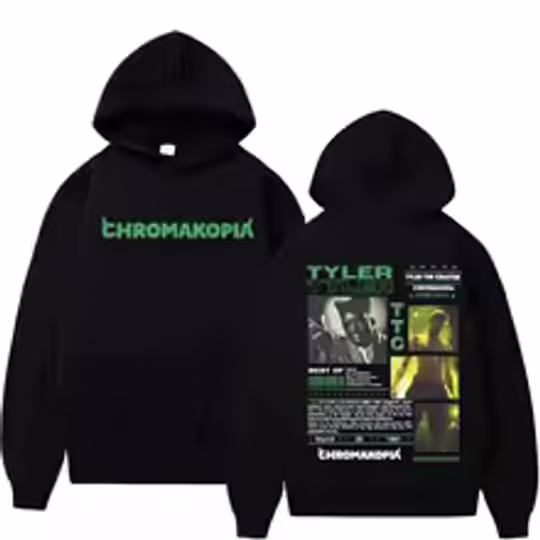 Discover Tyler The Creator Chromakopia World Tour Cover Graphic Hoodies
