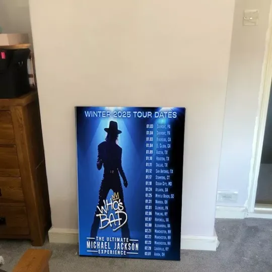 Discover New!!! Who's Bad Music Michael Jackson Poster Winter 2025 Tour Poster