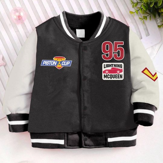 Discover Piston Cup 95 Kids and Youth Baseball Jacket, Aldult Unisex Varsity Baseball Jacket