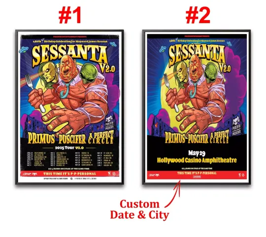 Discover Custom Sessanta Spring & Summer 2025 North American Tour Poster