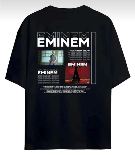 Discover The Eminem Show Black Unisex Music-Inspired Printed T-Shirt