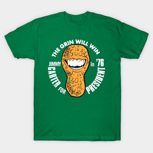 Discover JIMMY CARTER Vintage Presidential Grin Campaign - Jimmy Carter - T-Shirt