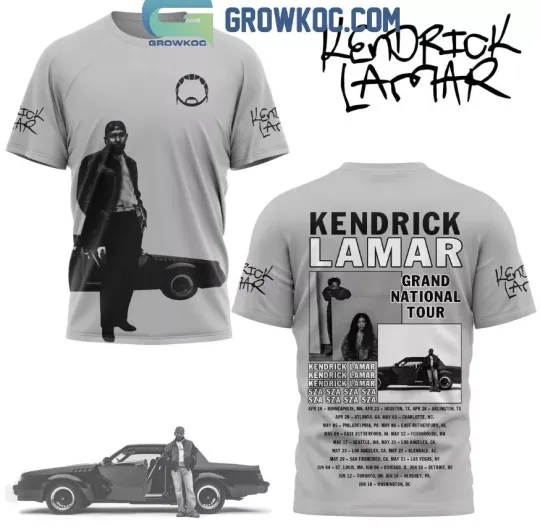 Discover Kendrick Lamar 2025 Ready For Grand National Tour 3D T-Shirt