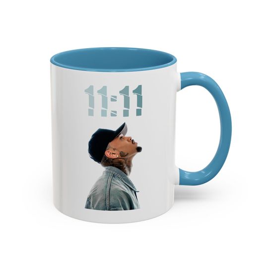 Discover Chris Brown world tour cup Chris Brown mug the 11:11 tour mugshot