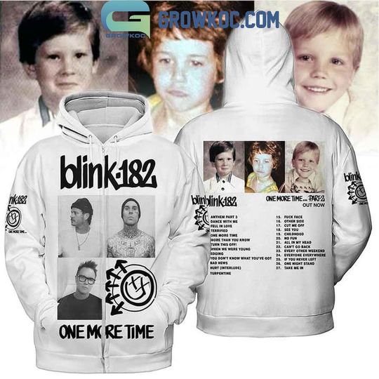 Discover B182 One More Time Album Out Now 2024 Zip Hoodie