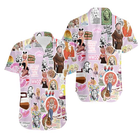 Discover Dolly Parton 3D All Over Printed Hawaiian Shirt Merch Gift For Fan