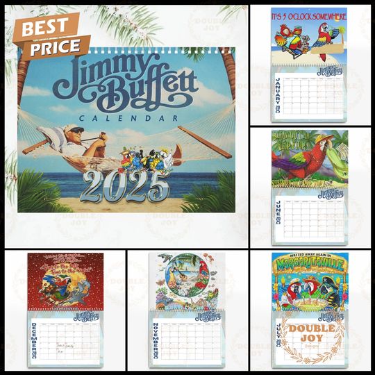 Discover Jimmy Buffett 2025 Wall Calendar
