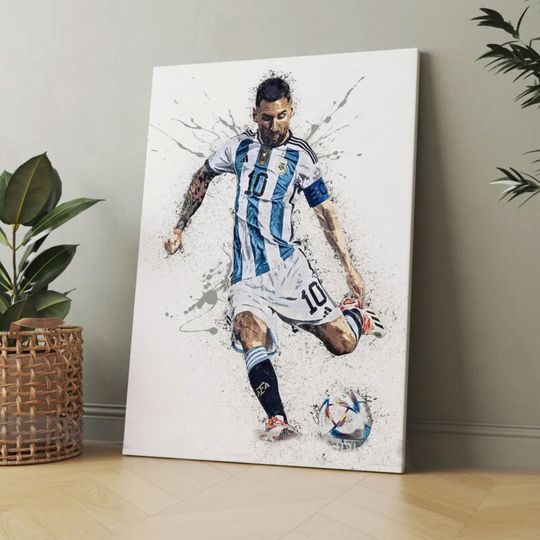 Discover Lionel Messi Poster, Argentina World Cup, Wall Art , Argentina Football