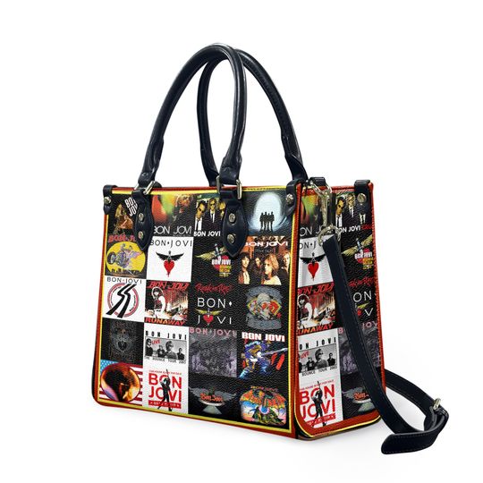 Discover Bon Jovi Leather Handbag, Bon Jovi Christmas Personalized Woman Handbag