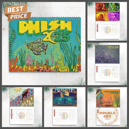 Discover Phish Rock Band 2025 Wall Calendar