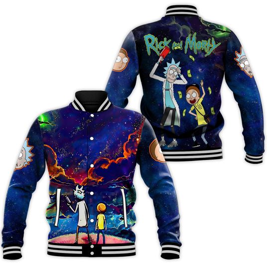 Discover Rick And Rickandmorty Baseball Jacket, FRick And Rickandmorty