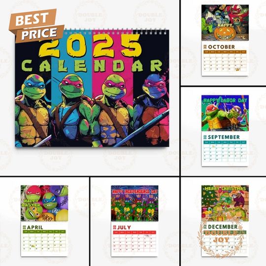 Discover Teenage Mutant Ninja Turtles 2025 Wall Calendar