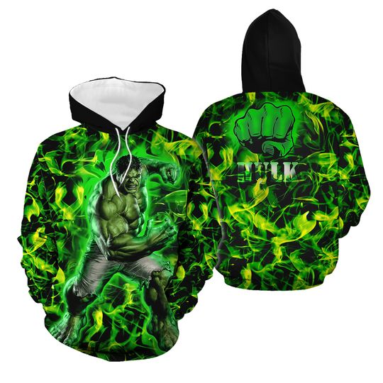 Discover The Incredible Hulk Green Vibrant For Superhero Movie Fans 3D HOODIE